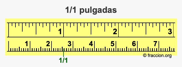 1/1 pulgadas