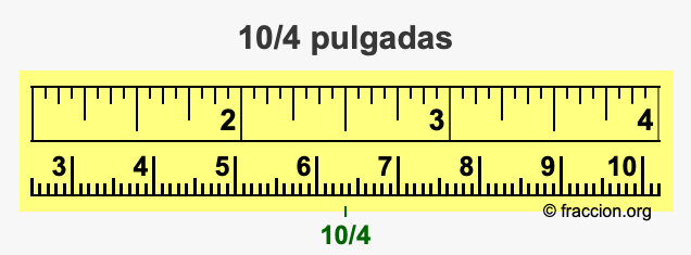 10/4 pulgadas