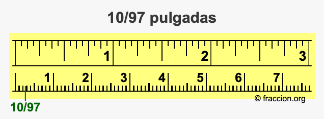 10/97 pulgadas