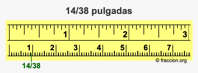 14/38 pulgadas