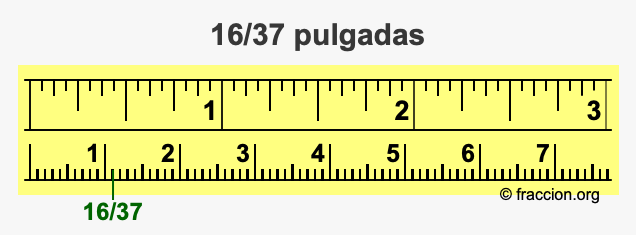 16/37 pulgadas