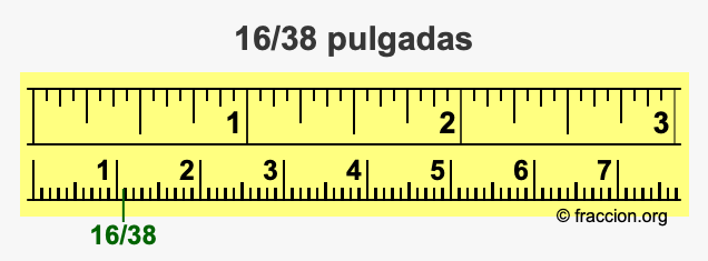 16/38 pulgadas