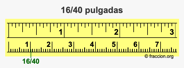 16/40 pulgadas