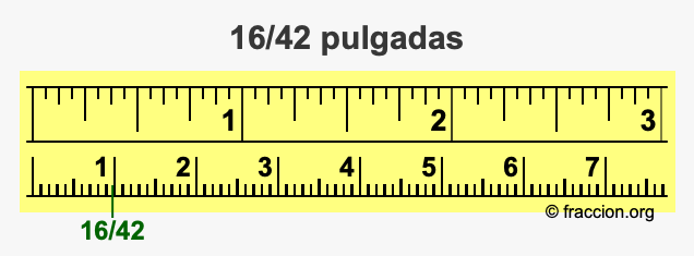 16/42 pulgadas