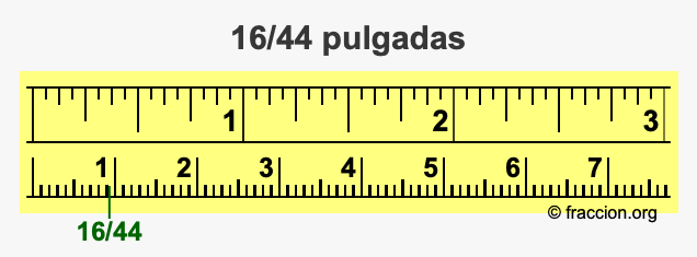 16/44 pulgadas