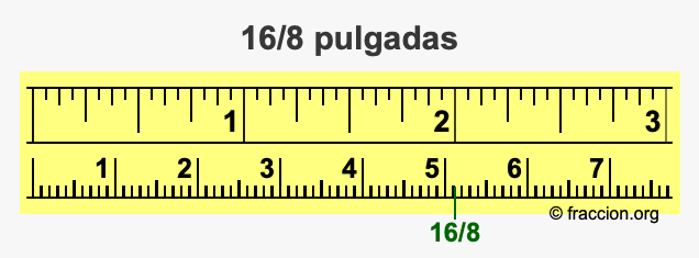 16/8 pulgadas