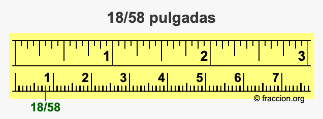 18/58 pulgadas