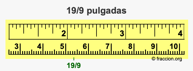19/9 pulgadas