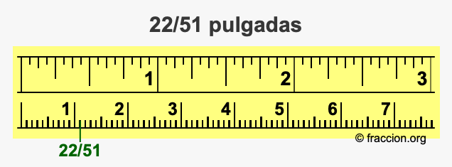 22/51 pulgadas