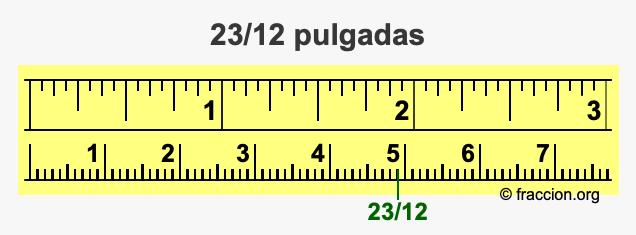 23/12 pulgadas