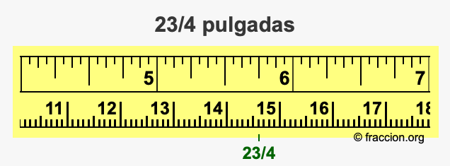 23/4 pulgadas