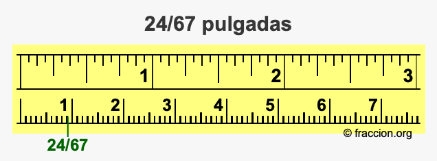 24/67 pulgadas