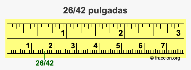 26/42 pulgadas
