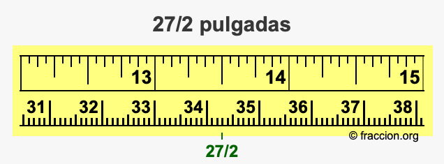 27/2 pulgadas