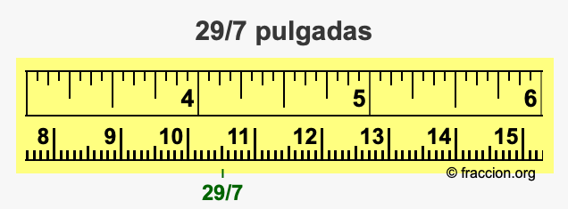 29/7 pulgadas