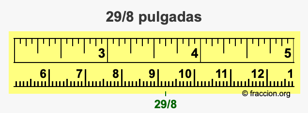 29/8 pulgadas
