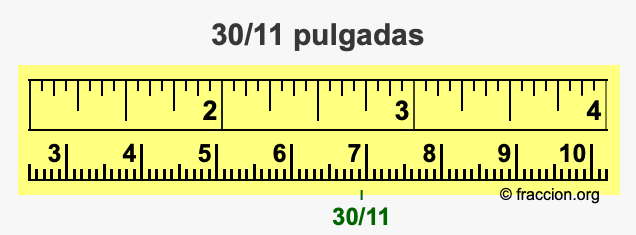 30/11 pulgadas