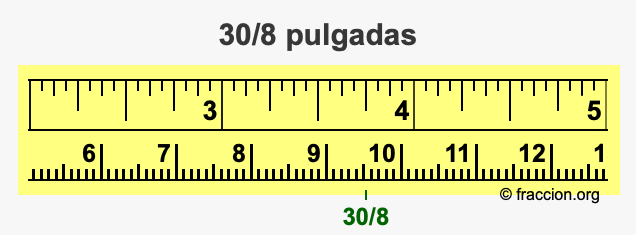 30/8 pulgadas