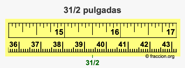 31/2 pulgadas