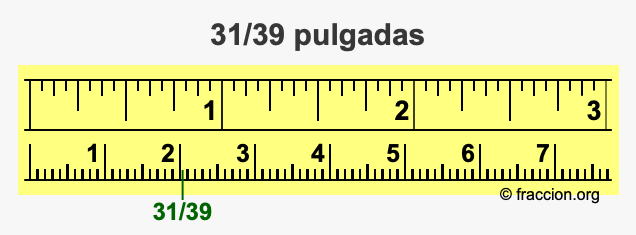 31/39 pulgadas
