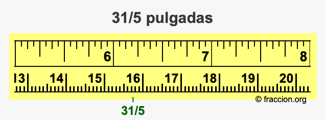 31/5 pulgadas