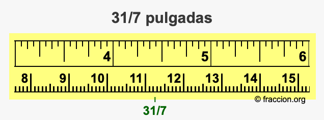 31/7 pulgadas