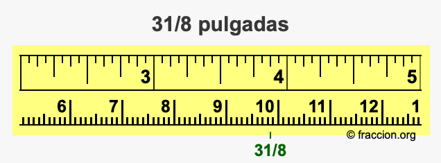 31/8 pulgadas