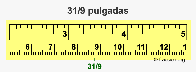 31/9 pulgadas