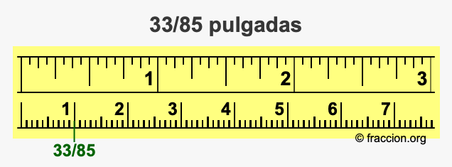33/85 pulgadas