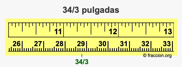 34/3 pulgadas