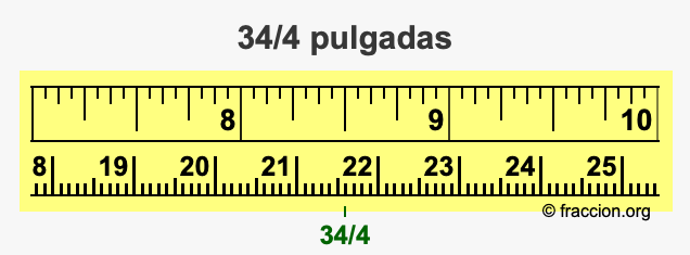 34/4 pulgadas