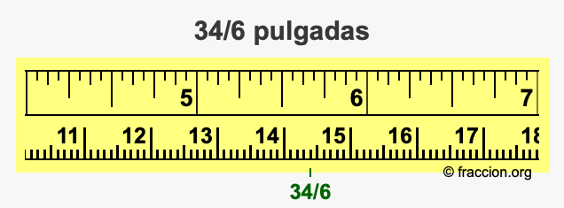 34/6 pulgadas