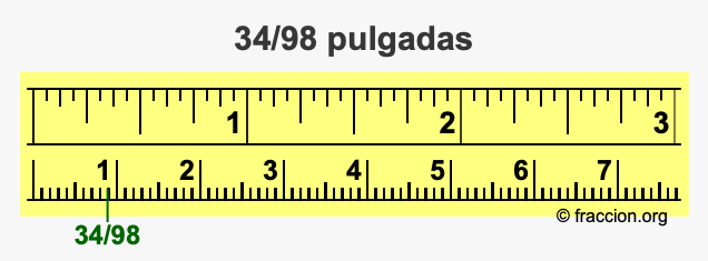 34/98 pulgadas