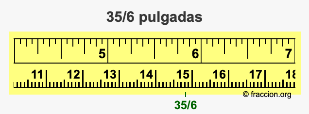 35/6 pulgadas