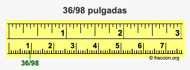 36/98 pulgadas