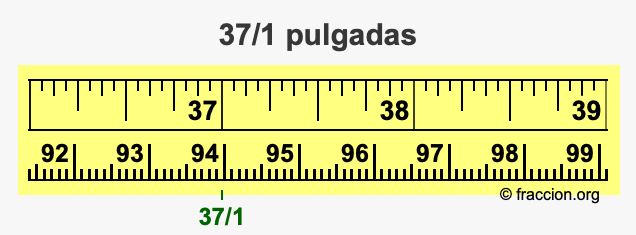 37/1 pulgadas