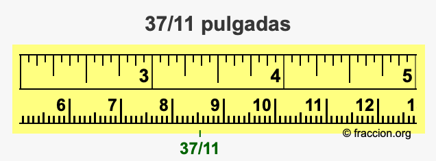 37/11 pulgadas