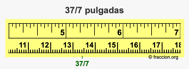 37/7 pulgadas