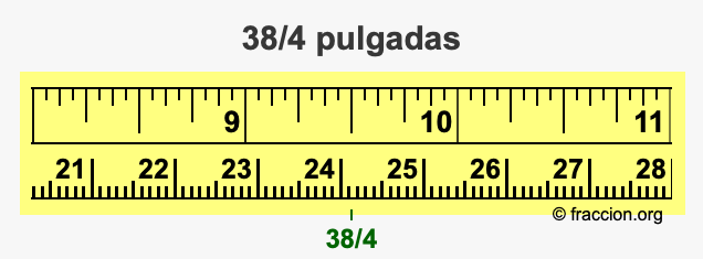 38/4 pulgadas