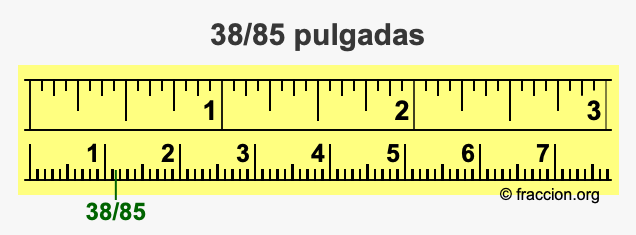 38/85 pulgadas