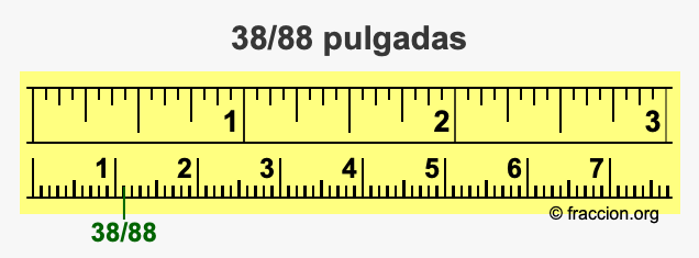 38/88 pulgadas