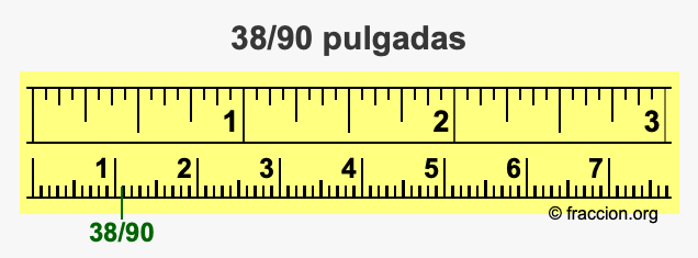38/90 pulgadas