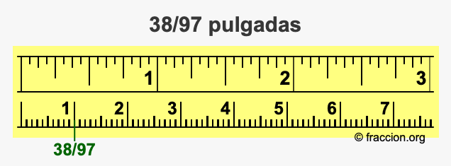 38/97 pulgadas