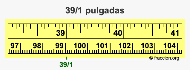 39/1 pulgadas