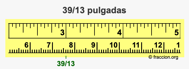 39/13 pulgadas