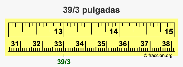 39/3 pulgadas