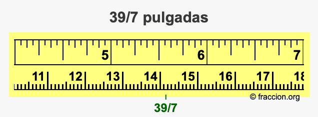 39/7 pulgadas