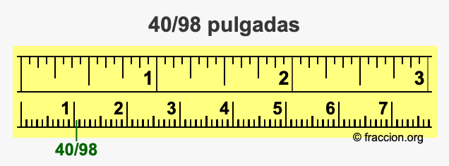 40/98 pulgadas