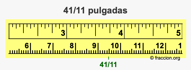 41/11 pulgadas