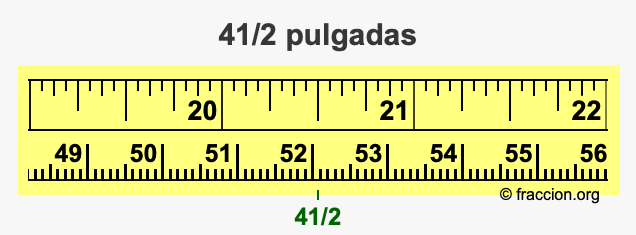 41/2 pulgadas